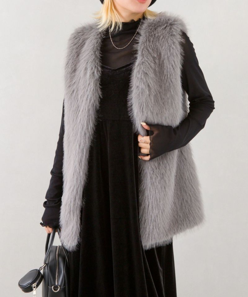 mooi eco fur vest エコファーベスト 【SALE／10%OFF 38.0%割引