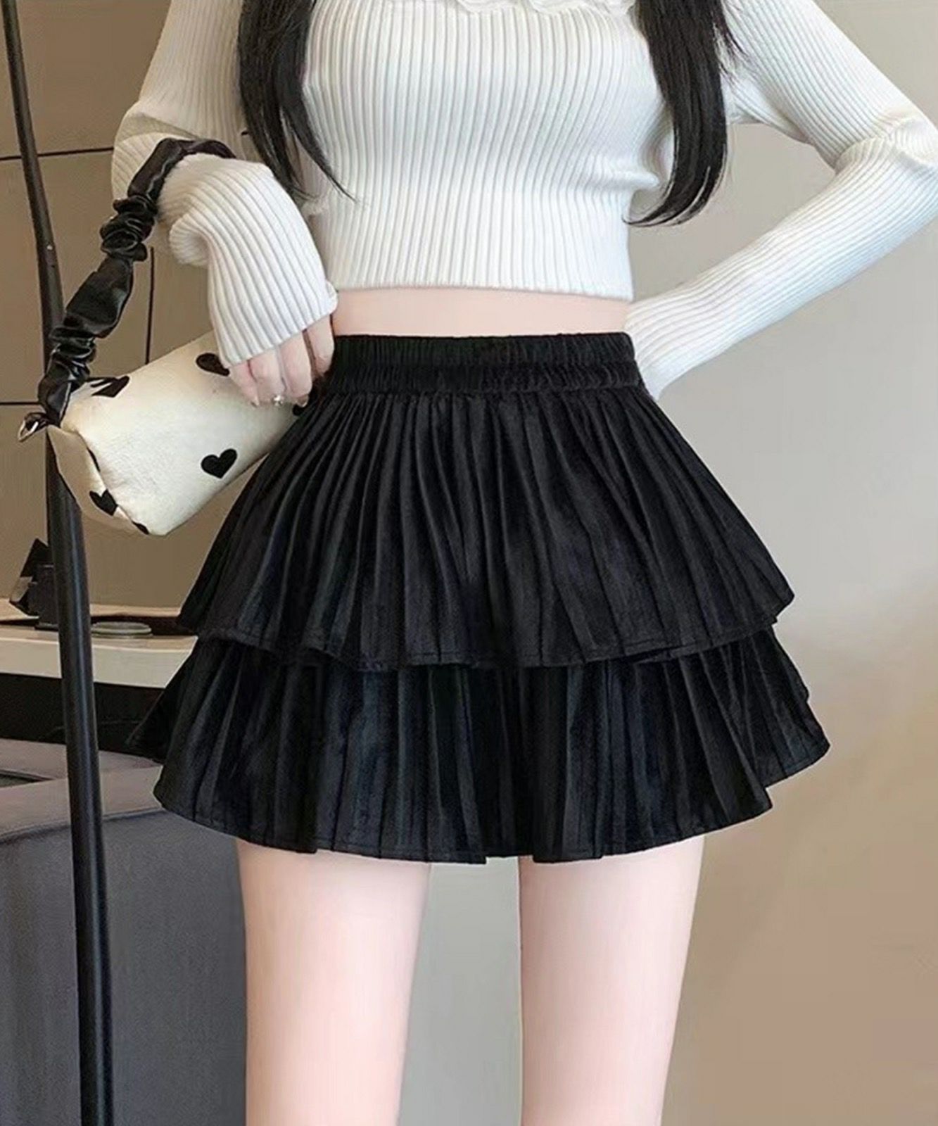 チェック柄ブークレミニスカート 紛らわし インパン付き 売買された 