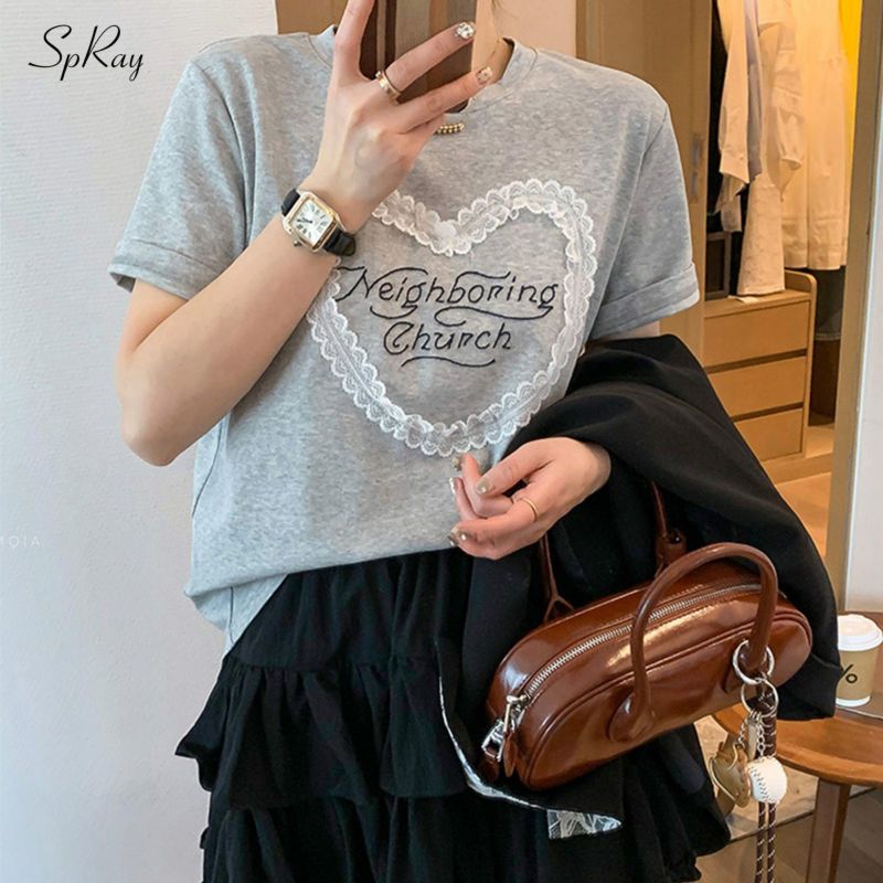 ハートレースロゴTシャツ | SpRay