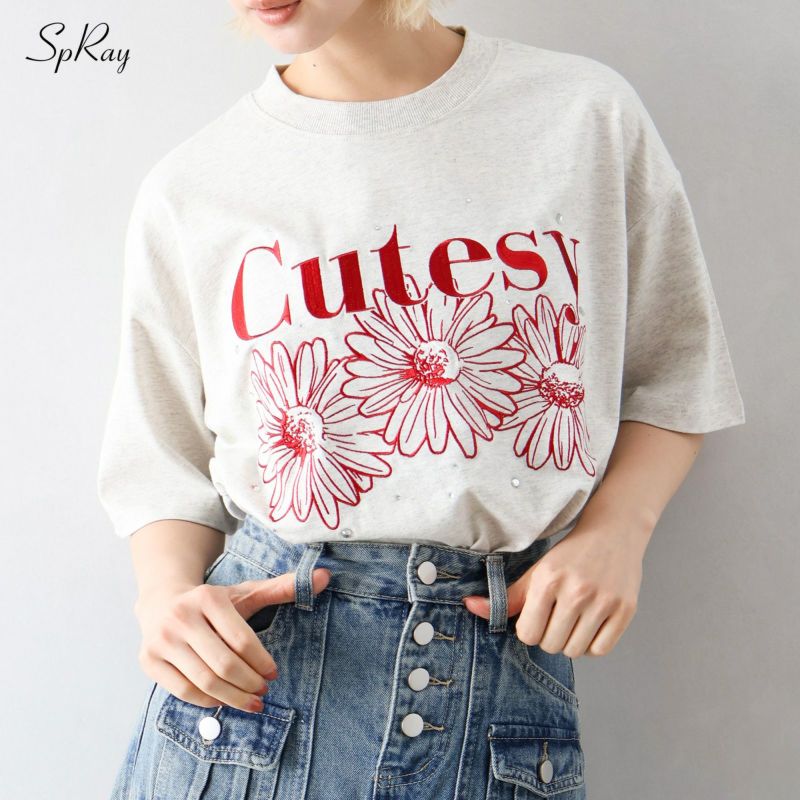 [OPEN YY] ROSE & SWALLOW Tシャツ★新作・25SS★人気★韓国★ OPEN YY] ROSE & SWALLOW TEE, WHITE 正規品 韓国ブランド 韓国