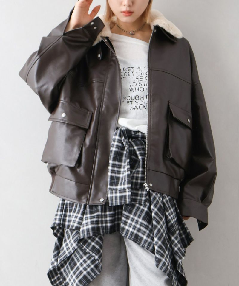 【年末SALE】韓国リアルファーブルゾン ファーブルゾン（ブルゾン）｜JENNE（ジェンヌ）のファッション