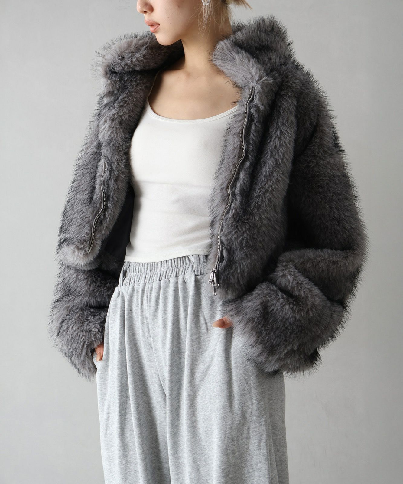THINK FUR ファースタンドブルゾン 新品】THINK FUR シンクファースタンドブルゾン - メルカリ