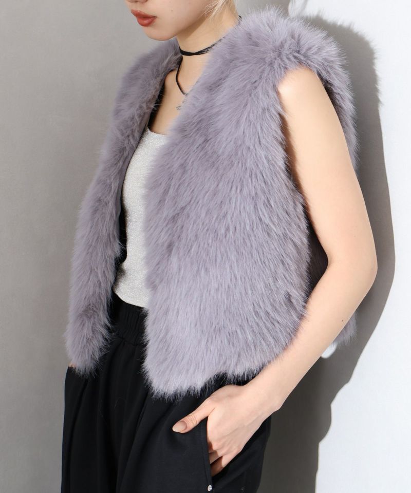 ショートエコファーベスト 楽天市場】【再入荷1/20】エコファーベスト ふわふわ 可愛い お洒落